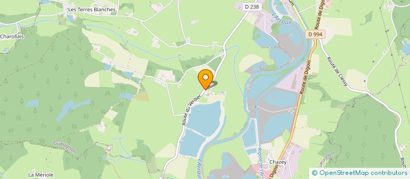 localisation de l'entreprise MONSIEUR VIVIAN RUGGERI  GUEUGNON