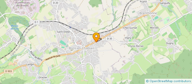 localisation de l'entreprise MONSIEUR VIVIEN ALEXANDRE  BONS-EN-CHABLAIS