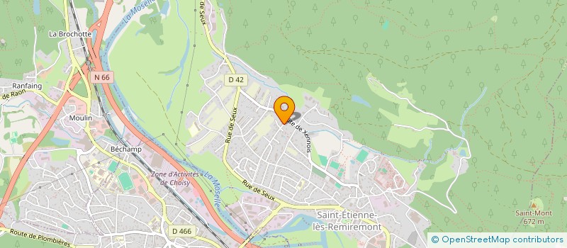 localisation de l'entreprise MONSIEUR VIVIEN ASFAUX  SAINT-ETIENNE-LES-REMIREMONT