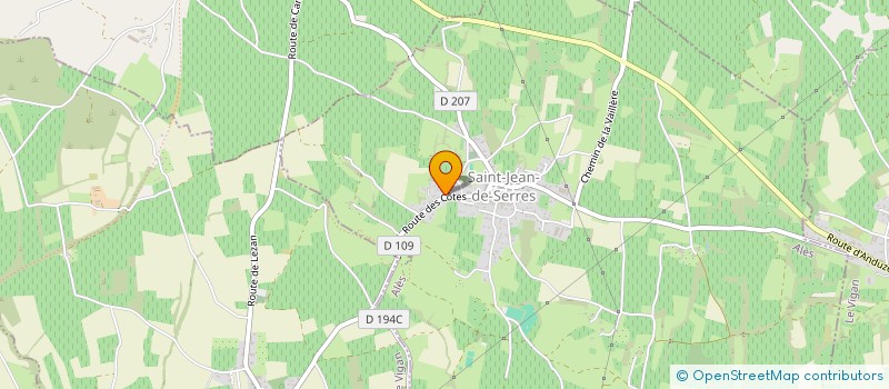 localisation de l'entreprise MONSIEUR VIVIEN BACARESSE  SAINT-JEAN-DE-SERRES