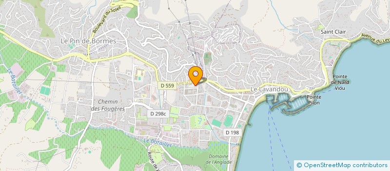 localisation de l'entreprise MONSIEUR VIVIEN BAUMANN  LE LAVANDOU
