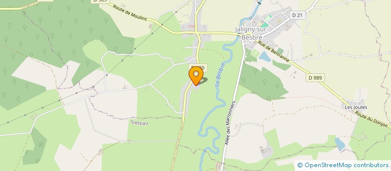 localisation de l'entreprise MONSIEUR VIVIEN BEURRIER  TRETEAU