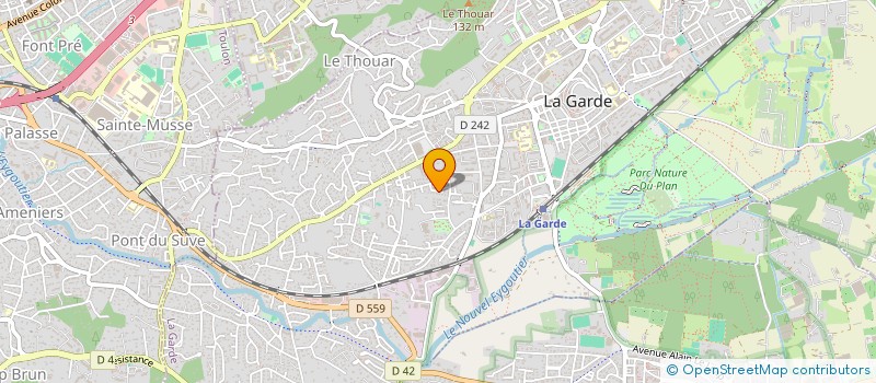 localisation de l'entreprise MONSIEUR VIVIEN BLONDAT à LA GARDE