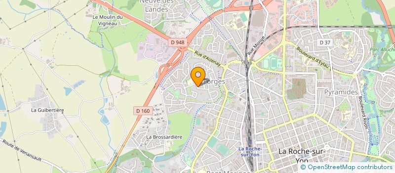 localisation de l'entreprise MONSIEUR VIVIEN BOURREAU  LA ROCHE-SUR-YON