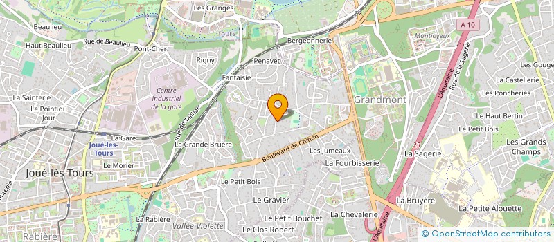 localisation de l'entreprise MONSIEUR VIVIEN CHENEVEAU  TOURS