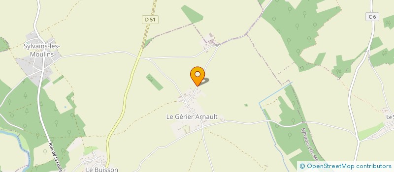 localisation de l'entreprise MONSIEUR VIVIEN DELACOURT à SYLVAINS-LES-MOULINS
