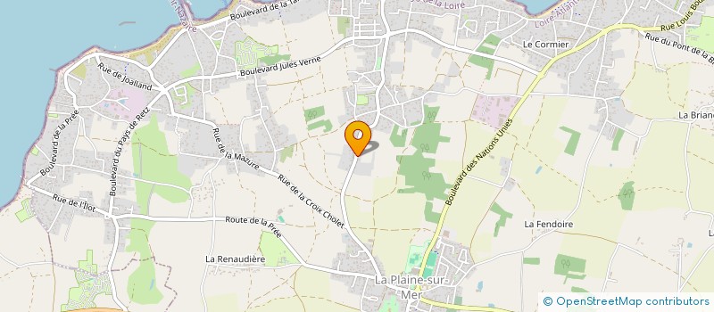 localisation de l'entreprise MONSIEUR VIVIEN DEMARET à LA PLAINE-SUR-MER