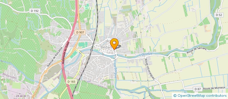 localisation de l'entreprise MONSIEUR VIVIEN EUILLET  BEDARRIDES