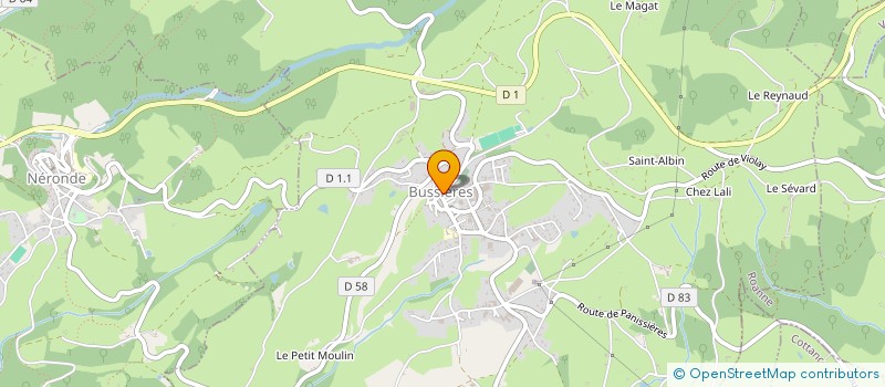 localisation de l'entreprise MONSIEUR VIVIEN FERET  BUSSIERES