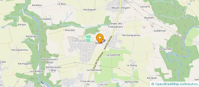 localisation de l'entreprise MONSIEUR VIVIEN FONLUPT  TREMEVEN