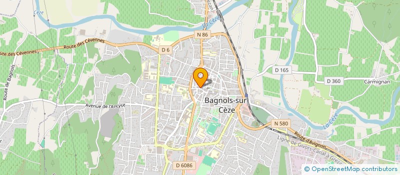 localisation de l'entreprise MONSIEUR VIVIEN GUINDOLET  BAGNOLS-SUR-CEZE