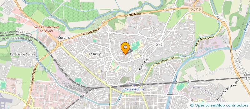 localisation de l'entreprise MONSIEUR VIVIEN JANNY  CARCASSONNE