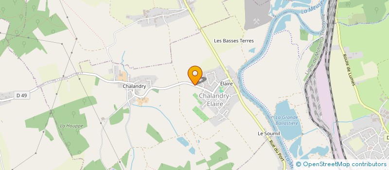 localisation de l'entreprise MONSIEUR VIVIEN LALOUELLE  CHALANDRY-ELAIRE