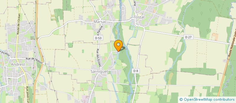 localisation de l'entreprise MONSIEUR VIVIEN LANARTIC  LARREULE