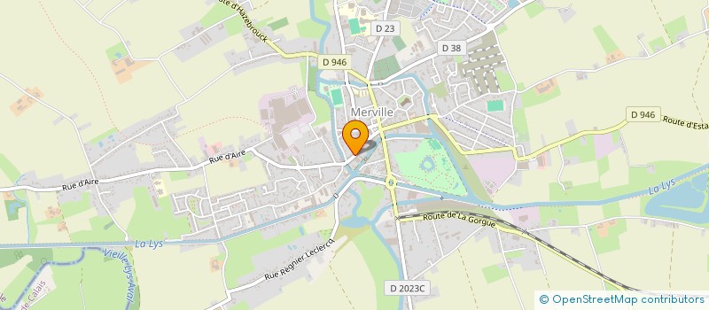 localisation de l'entreprise MONSIEUR VIVIEN LEBECQ  MERVILLE