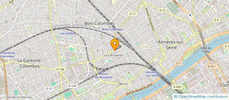 localisation de l'entreprise MONSIEUR VIVIEN LHUILLIER  ASNIERES-SUR-SEINE