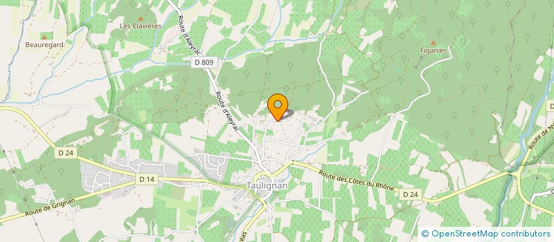 localisation de l'entreprise MONSIEUR VIVIEN LOPEZ  TAULIGNAN