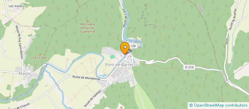 localisation de l'entreprise MONSIEUR VIVIEN MALLET  PONT-DE-BARRET