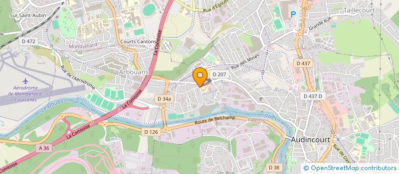 localisation de l'entreprise MONSIEUR VIVIEN MASSON  AUDINCOURT