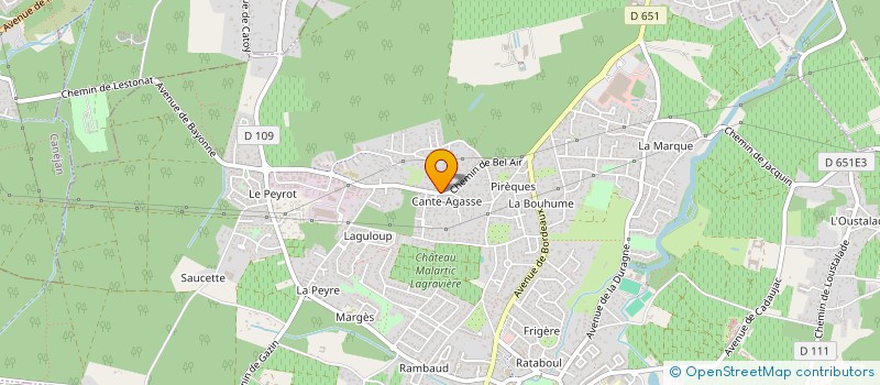 localisation de l'entreprise MONSIEUR VIVIEN MASSOUBRE  BORDEAUX