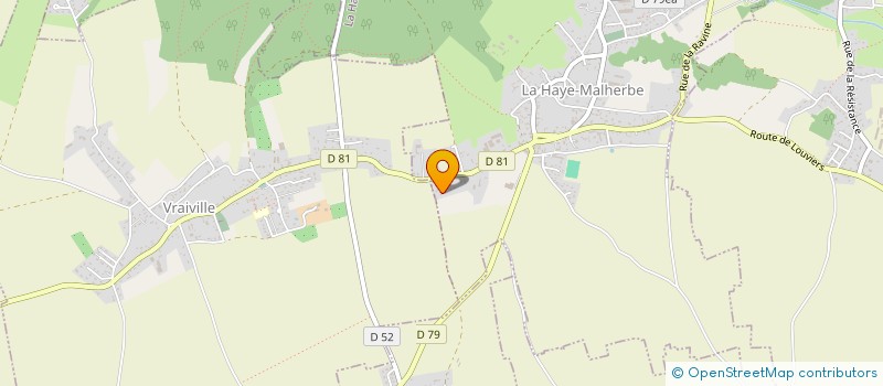 localisation de l'entreprise MONSIEUR VIVIEN MORLET  LA HAYE-MALHERBE