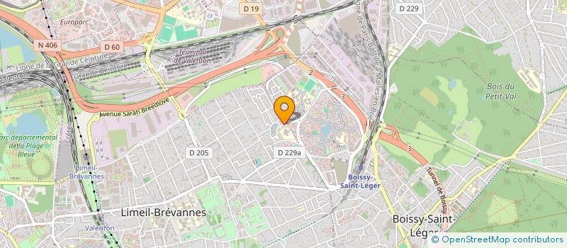 localisation de l'entreprise MONSIEUR VIVIEN NUGENT  LIMEIL-BREVANNES