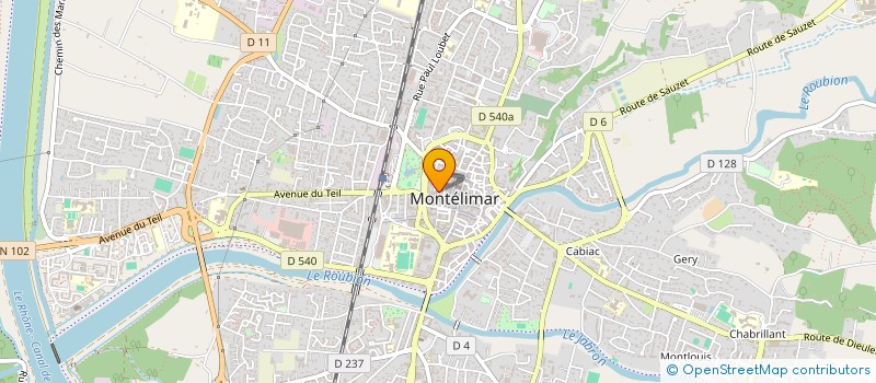 localisation de l'entreprise MONSIEUR VIVIEN OBLIQUE  MONTELIMAR