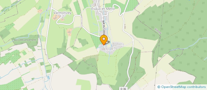 localisation de l'entreprise MONSIEUR VIVIEN PHILIPPE  MIRECOURT