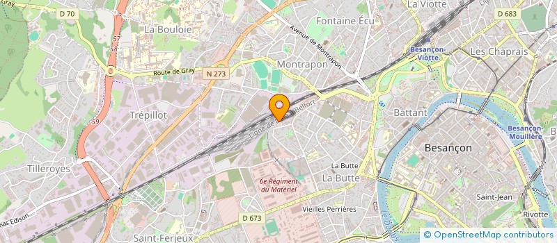 localisation de l'entreprise MONSIEUR VIVIEN PICHOT à BESANCON