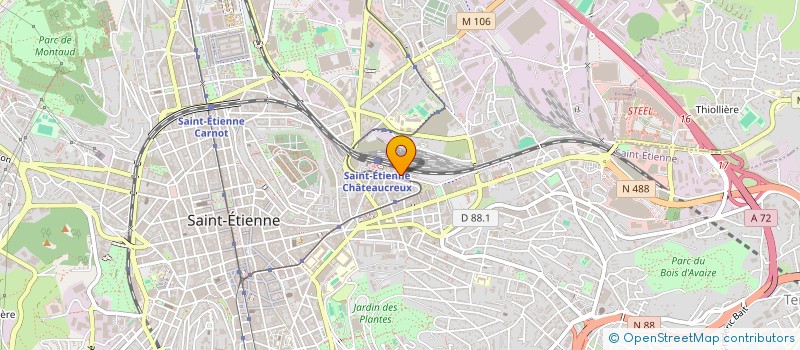 localisation de l'entreprise MONSIEUR VIVIEN PIETROY  SAINT-ETIENNE