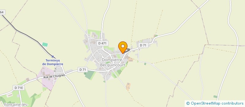 localisation de l'entreprise MONSIEUR VIVIEN PINCHON  DOMPIERRE-BECQUINCOURT