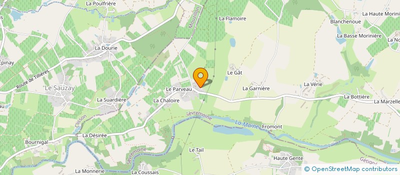 localisation de l'entreprise MONSIEUR VIVIEN PIVETEAU à SEVREMOINE