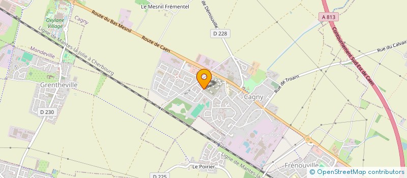 localisation de l'entreprise MONSIEUR VIVIEN PUDLO  CAGNY