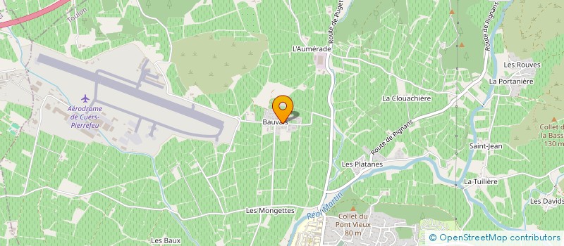 localisation de l'entreprise MONSIEUR VIVIEN REVEST  PIERREFEU-DU-VAR