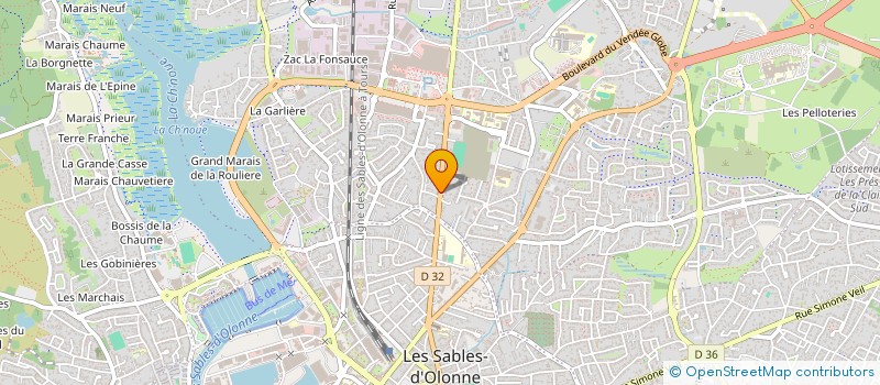 localisation de l'entreprise MONSIEUR VIVIEN RIGOLET  LES SABLES D'OLONNE