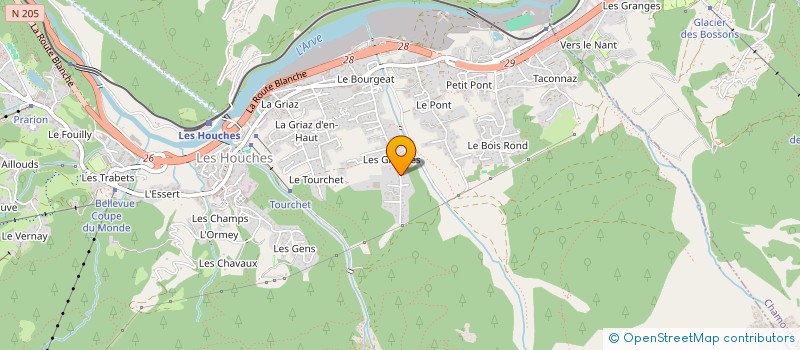 localisation de l'entreprise MONSIEUR VIVIEN ROUSSEAU  LES HOUCHES