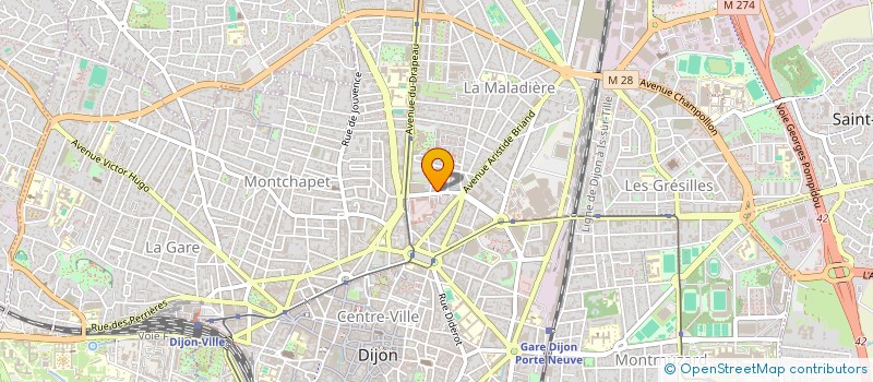 localisation de l'entreprise MONSIEUR VIVIEN ROUSSEL  SAVIGNY-LES-BEAUNE