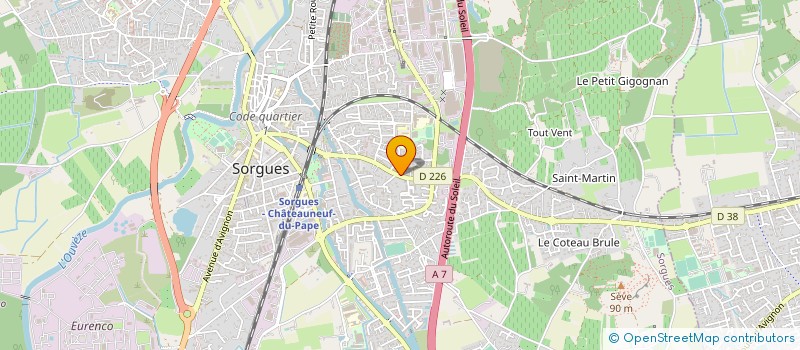 localisation de l'entreprise MONSIEUR VIVIEN SANZ  SORGUES