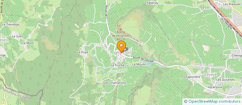 localisation de l'entreprise MONSIEUR VIVIEN SAUMAIZE à VERGISSON