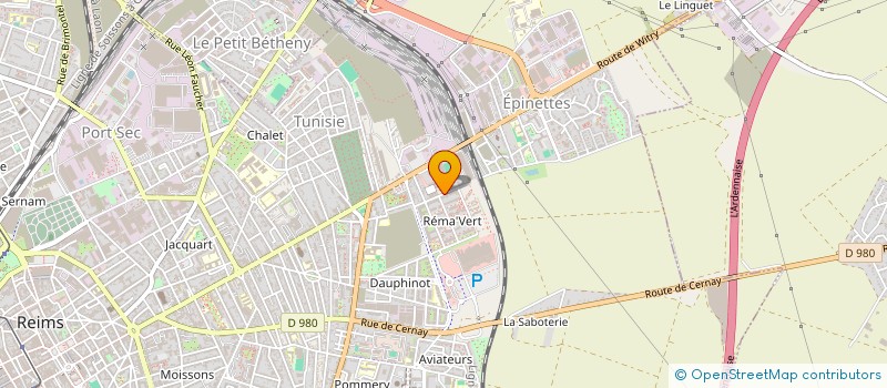 localisation de l'entreprise MONSIEUR VIVIEN SCHWEITZER  REIMS