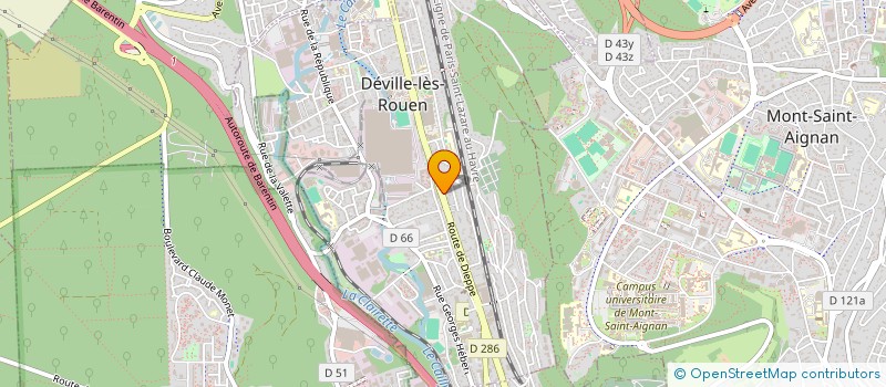 localisation de l'entreprise MONSIEUR VIVIEN STECZUK  DEVILLE-LES-ROUEN