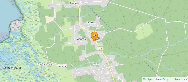 localisation de l'entreprise MONSIEUR VIVIEN TENA  BIGANOS