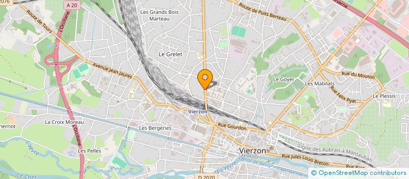 localisation de l'entreprise MONSIEUR VIVIEN TSANGUE CHOUNGOU  VIERZON