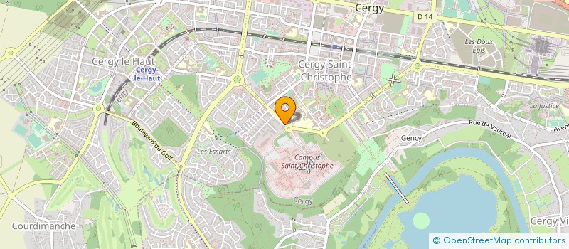 localisation de l'entreprise MONSIEUR VIVIEN VANSON  CERGY