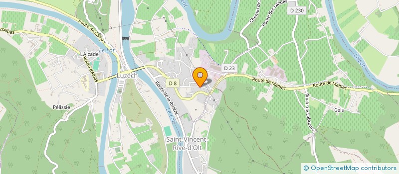 localisation de l'entreprise MONSIEUR VIVIEN WASQUEL  LUZECH