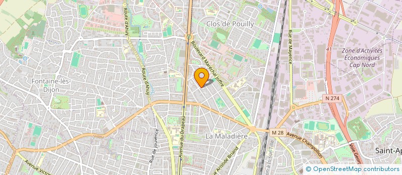 localisation de l'entreprise MONSIEUR VIYO TEP à DIJON
