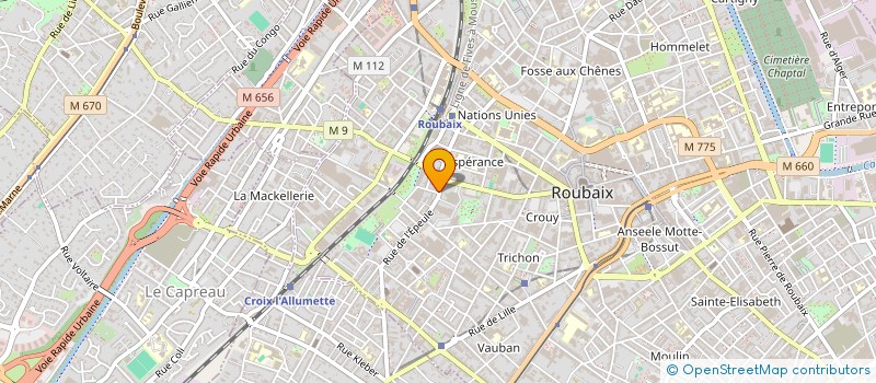 localisation de l'entreprise MONSIEUR VLAD-ANDREI POPESCU  ROUBAIX