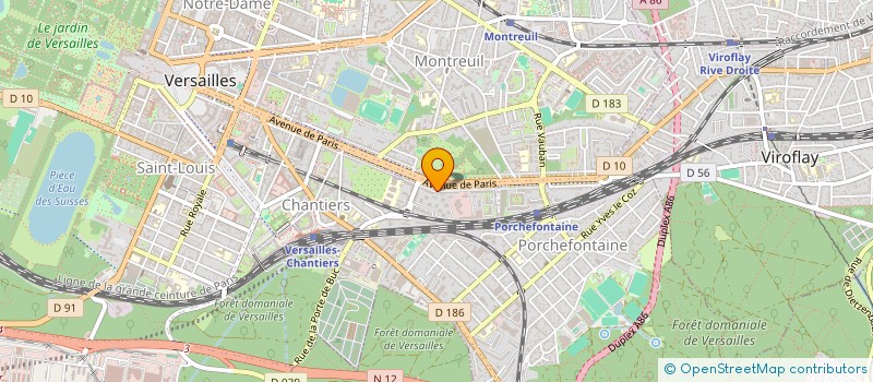 localisation de l'entreprise MONSIEUR VLADAN JEVREMOVIC à VERSAILLES