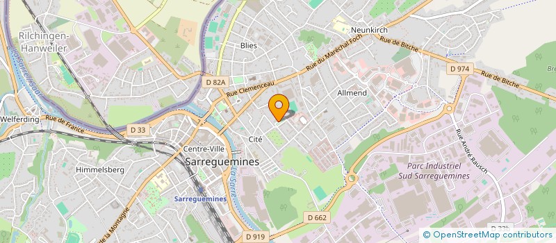 localisation de l'entreprise MONSIEUR VLADIMER BROIANI  SARREGUEMINES