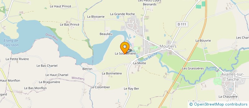 localisation de l'entreprise MONSIEUR VLADIMIR BLANCHARD  MOUTIERS